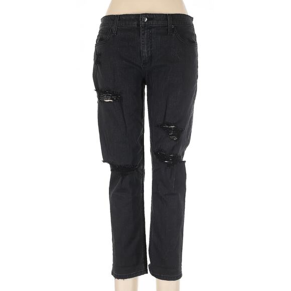 Joes Jeans The Ex-Lover Straight Crop Loose Boyfriend - Black, Distressed Sz 30 - Picture 3 of 9